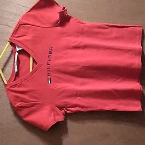 3/$15 Retro Vintage Tommy Hilfiger Red Shirt